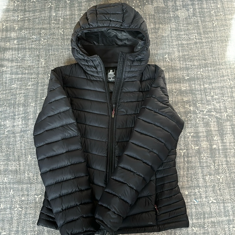 Eastern Mountain Sports - mid weight puffer, black, small